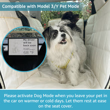 Load image into Gallery viewer, Lassie Dog Car Hammock for 2020-2024 Tesla Model Y/2018-2024 Model 3,Dog Car Seat Cover for Back Seat with 4 Headrests, 100% Waterproof Car Seat Protector for Dogs
