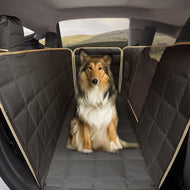 Lassie Dog Hammock for Car, Compatible with 2020-2023 Tesla Model Y Dog Seat Covers /2018-2023 Model 3,Dog Car Seat Cover for Back Seat with 4 Headrests, 100% Waterproof Pet Seat Protector for Dogs