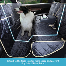 Load image into Gallery viewer, Lassie 4 in 1 Floor Dog Hammock for Universal Size,100% Waterproof Backseat Cover Dog Car Seat Covers for Back Seat with Mesh Window for Sedans, Bench Protector for Cars, SUVs and Trucks etc
