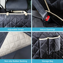 Load image into Gallery viewer, Lassie 4 in 1 Floor Dog Hammock for Universal Size,100% Waterproof Backseat Cover Dog Car Seat Covers for Back Seat with Mesh Window for Sedans, Bench Protector for Cars, SUVs and Trucks etc