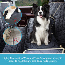 Load image into Gallery viewer, Lassie 4 in 1 Floor Dog Hammock for Crew Cab,100% Waterproof Backseat Cover Dog Seat Covers for Trucks, Bench Protector for Ford F150, Cevy Silverado,GMC Sierra,Toyota Tundra,Ram 1500 Truck etc