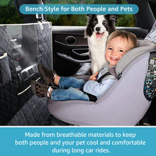 Load image into Gallery viewer, Lassie 4 in 1 Floor Dog Hammock for Universal Size,100% Waterproof Backseat Cover Dog Car Seat Covers for Back Seat with Mesh Window for Sedans, Bench Protector for Cars, SUVs and Trucks etc