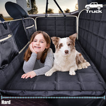 Load image into Gallery viewer, Lassie Truck Back Seat Extender for Dogs, Waterproof Hard Bottom Dog Hammock for Car, Car Travel Bed Mattress Compatible with Ford F150, Ram 1500,Chevy Silverado, GMC Sierra,Tundra etc