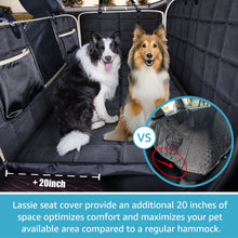 Load image into Gallery viewer, Lassie Truck Back Seat Extender for Dogs, Waterproof Hard Bottom Dog Hammock for Car, Car Travel Bed Mattress Compatible with Ford F150, Ram 1500,Chevy Silverado, GMC Sierra,Tundra etc