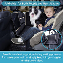 Load image into Gallery viewer, Lassie Back Seat Extender for Dogs Hard Bottom Waterproof Dog Hammock for Car, Heavy Duty Antislip Dog Car Seat Cover for Back Seat, Universal Pet Car Travel Bed Mattress for Kids, Dogs