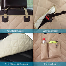 Load image into Gallery viewer, Lassie 4 in 1 Floor Dog Hammock for Universal Size,100% Waterproof Backseat Cover Dog Car Seat Covers for Back Seat with Mesh Window for Sedans, Bench Protector for Cars, SUVs and Trucks etc