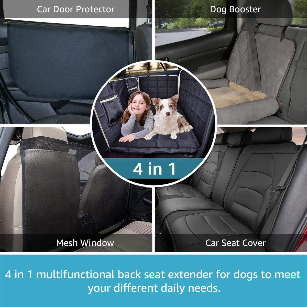 Wholesale Car Seat Covers To Protect From Dogs, Waterproof Dog Rear Seat Extender With Hard Bottom, Folding Pet Car Seat Cover From Sihuai07, $31.21
