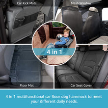 Load image into Gallery viewer, Lassie 4 in 1 Floor Dog Hammock for Crew Cab,100% Waterproof Backseat Cover Dog Seat Covers, Bench Protector for Ford F150, Chevy Silverado,GMC Sierra,Toyota Tundra,Ram 1500 Truck etc