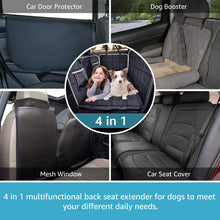 Load image into Gallery viewer, Lassie Back Seat Extender for Dogs Hard Bottom Waterproof Dog Hammock for Car, Heavy Duty Antislip Dog Car Seat Cover for Back Seat, Universal Pet Car Travel Bed Mattress for Kids, Dogs