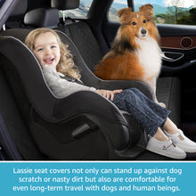 Load image into Gallery viewer, Lassie Dog Seat Covers for Cars Back Seat, Waterproof Bench Seat Cover for Dogs, Vehicles Seat Protector for Kids, Backseat Dog Cover for Car, Trucks &amp; SUVs
