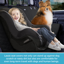 Load image into Gallery viewer, Lassie Dog Seat Covers for Cars Back Seat, Waterproof Bench Seat Cover for Dogs, Vehicles Seat Protector for Kids, Backseat Dog Cover for Car, Trucks & SUVs