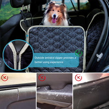Load image into Gallery viewer, Lassie Dog Car Seat Covers for Back Seat 100% Waterproof with Mesh Visual Window Durable Scratchproof Nonslip Dog Car Hammock with Universal Size Fits for Cars, Trucks & SUVs