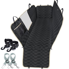 Load image into Gallery viewer, Lassie Dog Car Seat Covers for Back Seat 100% Waterproof with Mesh Visual Window Durable Scratchproof Nonslip Dog Car Hammock with Universal Size Fits for Cars, Trucks & SUVs