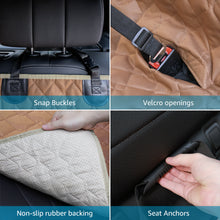 Load image into Gallery viewer, Lassie Truck Dog Car Seat Covers Back Seat, 100% Waterproof Dog Car Hammock for Truck with 2 Dog Seat Belts and Storage Bags, Truck Seat Protectors for F150 F250 F450 Silverado Sierra Tundra…