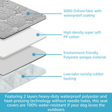 Load image into Gallery viewer, Lassie Dog Seat Covers for Trucks Back Seat, Waterproof and Heavy Duty Bench Seat Cover for Kid, Anti Scratch Pet Backseat Covers for Trucks, SUV & Car