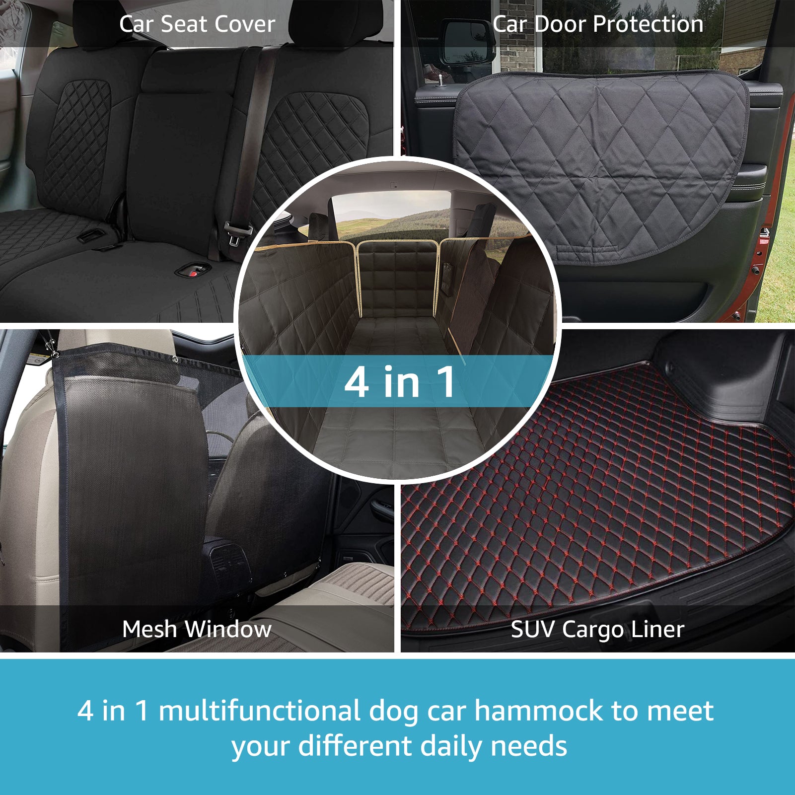 Dog Car Seat Cover For Tesla Model S/X/Y/3 - TOPCARS