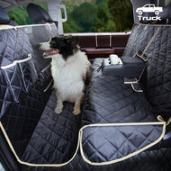 Lassie 4 in 1 Dog Floor Hammock for Crew Cab,100% Waterproof Backseat Cover Dog Seat Covers for Trucks, Bench Protector for Ford F150, Cevy Silverado,GMC Sierra,Toyota Tundra,Ram 1500 Truck etc