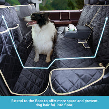 Load image into Gallery viewer, Lassie 4 in 1 Dog Floor Hammock for Crew Cab,100% Waterproof Backseat Cover Dog Seat Covers for Trucks, Bench Protector for Ford F150, Cevy Silverado,GMC Sierra,Toyota Tundra,Ram 1500 Truck etc
