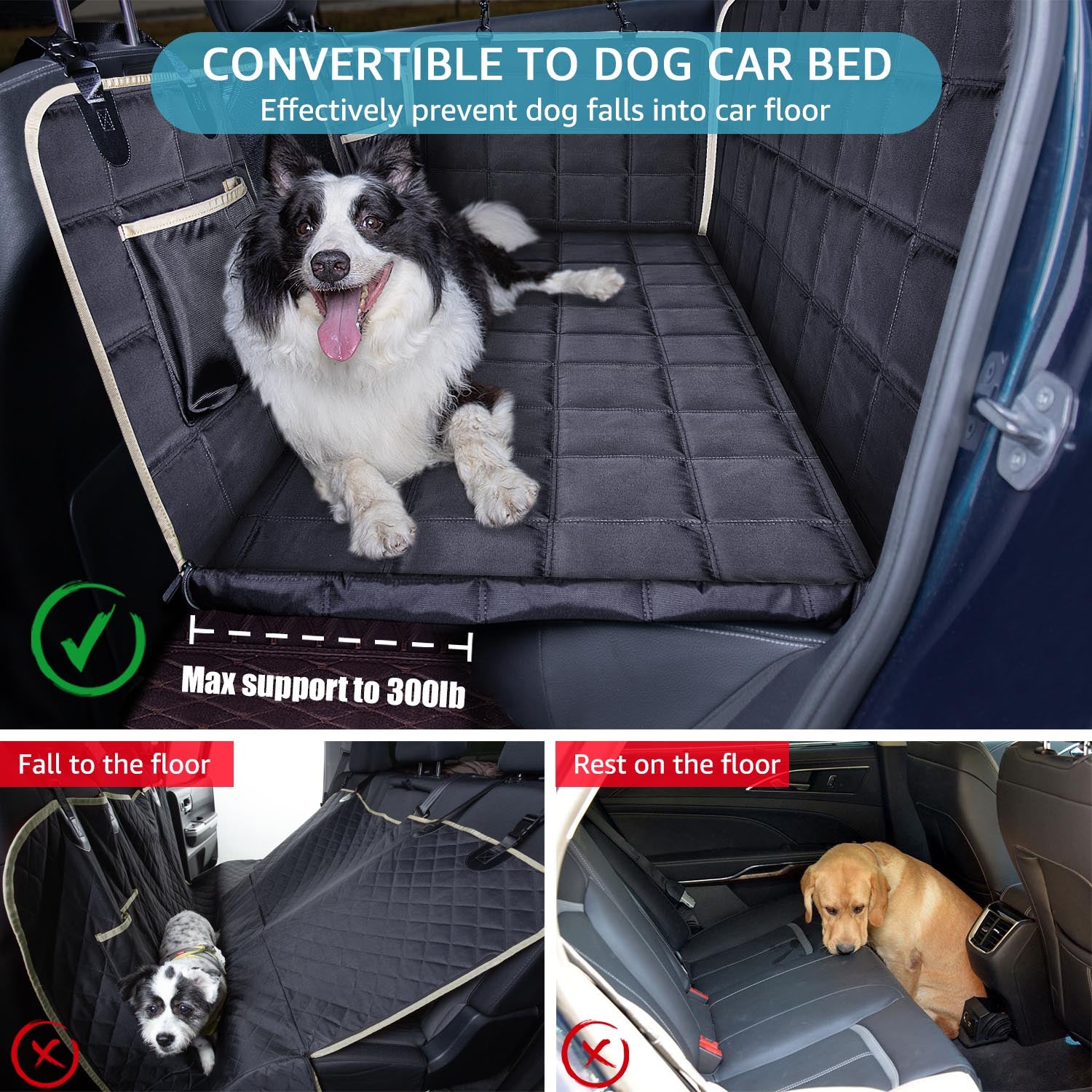 Safety Seat Backseat Extender for Dogs