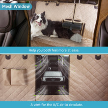 Load image into Gallery viewer, Lassie 4 in 1 Dog Floor Hammock for Universal Size,100% Waterproof Backseat Cover Dog Car Seat Covers for Back Seat with Mesh Window for Sedans, Bench Protector for Cars, SUVs and Trucks etc
