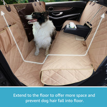 Load image into Gallery viewer, Lassie 4 in 1 Floor Dog Hammock for Universal Size,100% Waterproof Backseat Cover Dog Car Seat Covers for Back Seat with Mesh Window for Sedans, Bench Protector for Cars, SUVs and Trucks etc
