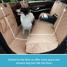 Load image into Gallery viewer, Lassie 4 in 1 Dog Floor Hammock for Universal Size,100% Waterproof Backseat Cover Dog Car Seat Covers for Back Seat with Mesh Window for Sedans, Bench Protector for Cars, SUVs and Trucks etc
