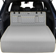 Load image into Gallery viewer, Lassie SUV Cargo Liner for Dogs with Storage Bags 100% Waterproof SUV Dog Cover for Cargo Area, Dog Trunk Cover with Bumper Flap Protector, Machine Washable Pet Seat Covers for Back of SUV, Truck
